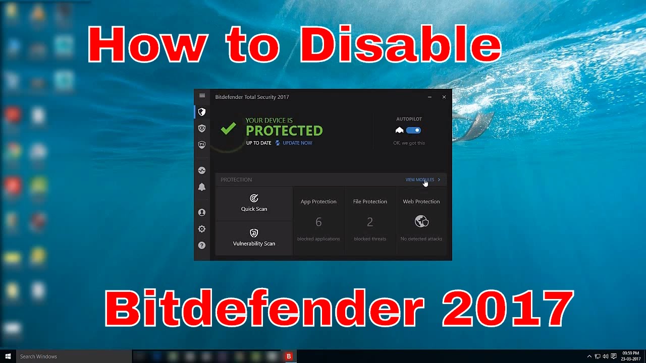disable bitdefender endpoint security tools